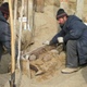 Excavación en el cementerio Xiaohe.
